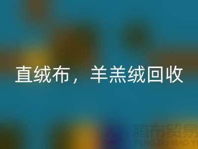 天鵝絨回收，直絨布回收，羊羔絨回收【絨布面料回收廠家介紹】