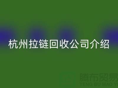 庫存拉鏈回收市場前景分析——杭州拉鏈回收公司篇