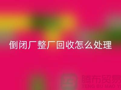倒閉廠整廠回收怎么處理好?-上海騰布貿易-為您指路